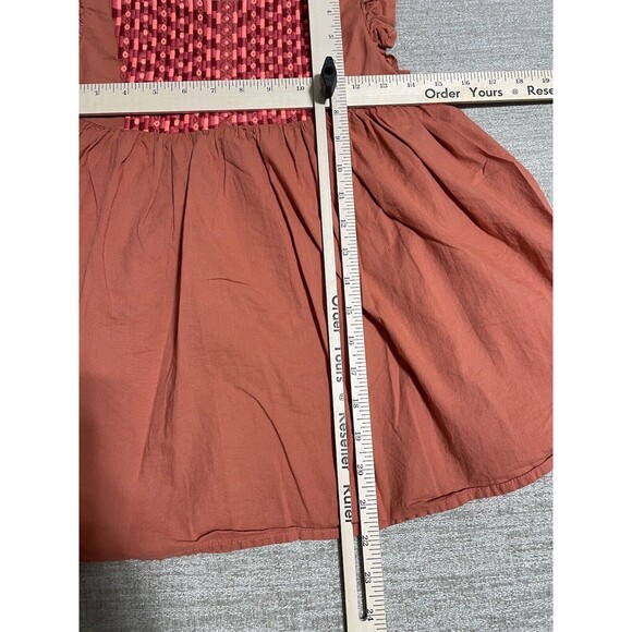 Cat and Jack Top Girls L 10/12 Pink Orange Knit Cotton Desgin - Picture 5 of 12